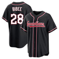 Kooe C.Guardians #28 Tanner Bibee Player Black Fashion Out Home Game Stitched Jerseys
