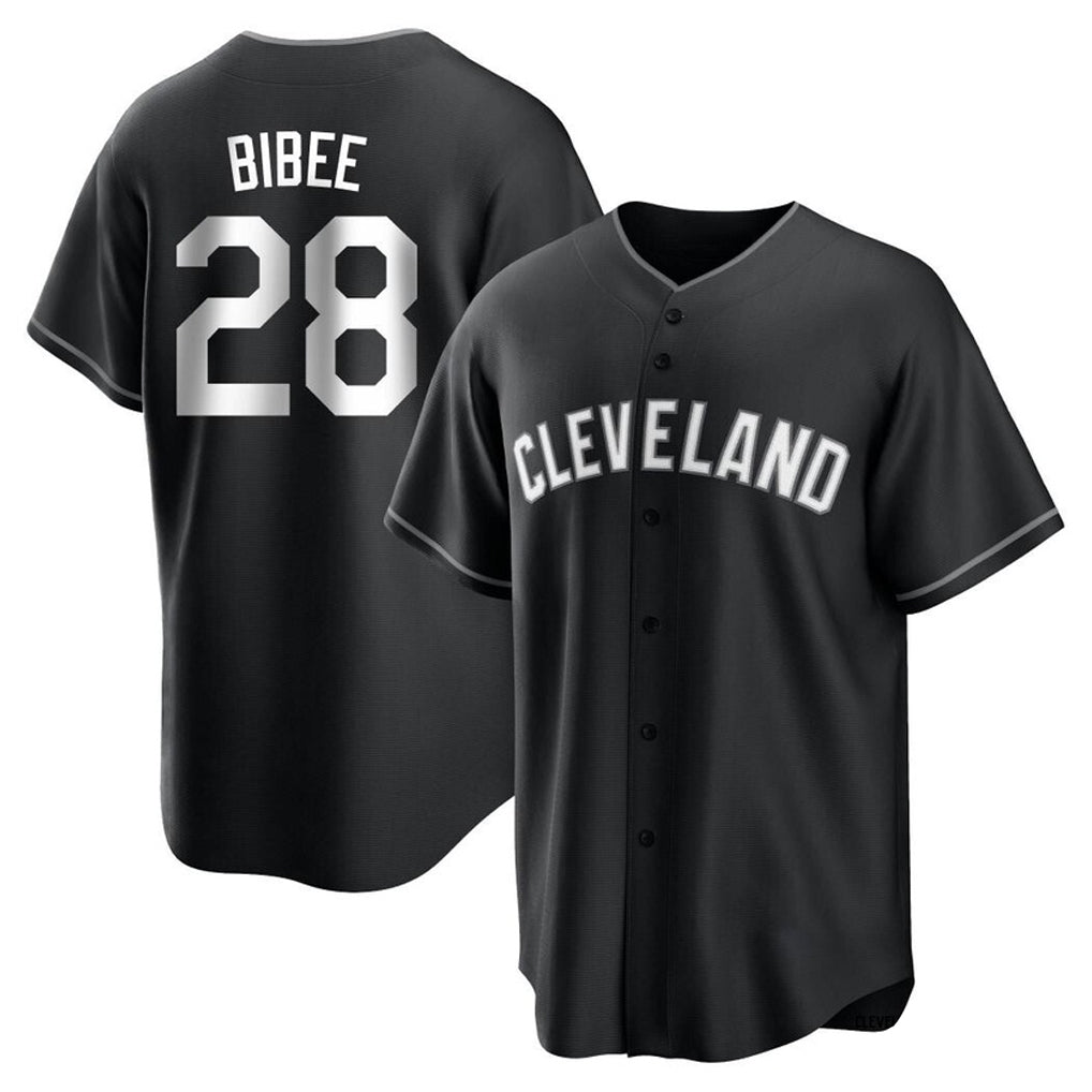 Kooe C.Guardians #28 Tanner Bibee Player Black Home Game Stitched Jerseys