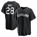 Kooe C.Guardians #28 Tanner Bibee Player Black Home Game Stitched Jerseys