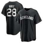 Kooe C.Guardians #28 Tanner Bibee Player Black Home Game Stitched Jerseys