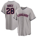 Kooe C.Guardians #28 Tanner Bibee Player Gray Game Home Stitched Jerseys