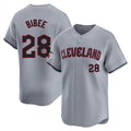 Kooe C.Guardians #28 Tanner Bibee Player Gray Road Limited Home Stitched Jerseys