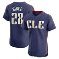 Kooe C.Guardians #28 Tanner Bibee Player Navy City Connect Limited Elite Home Stitched Jerseys