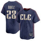 Kooe C.Guardians #28 Tanner Bibee Player Navy City Connect Limited Home Stitched Jerseys