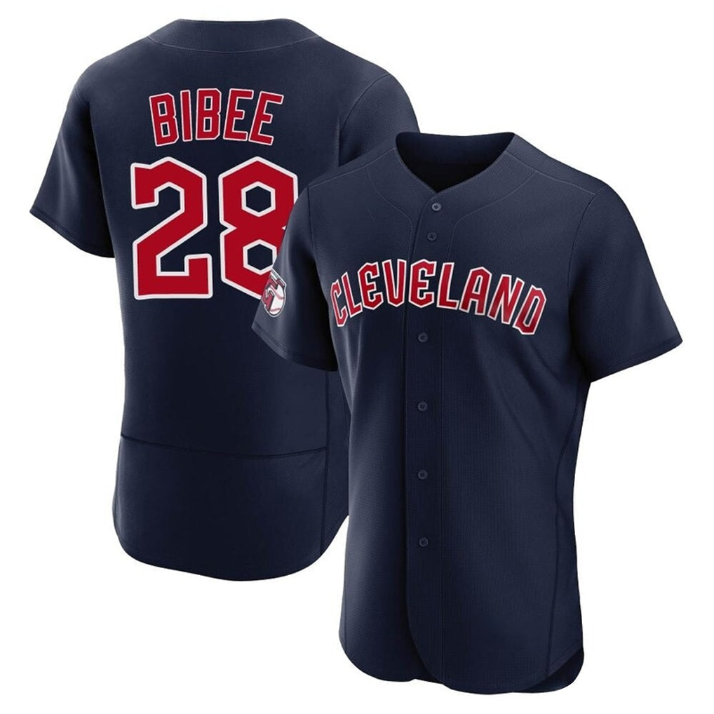 Kooe C.Guardians #28 Tanner Bibee Player Navy Limited Elite Home Stitched Jerseys