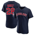Kooe C.Guardians #28 Tanner Bibee Player Navy Limited Elite Home Stitched Jerseys
