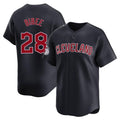 Kooe C.Guardians #28 Tanner Bibee Player Navy Limited Home Game Stitched Jerseys