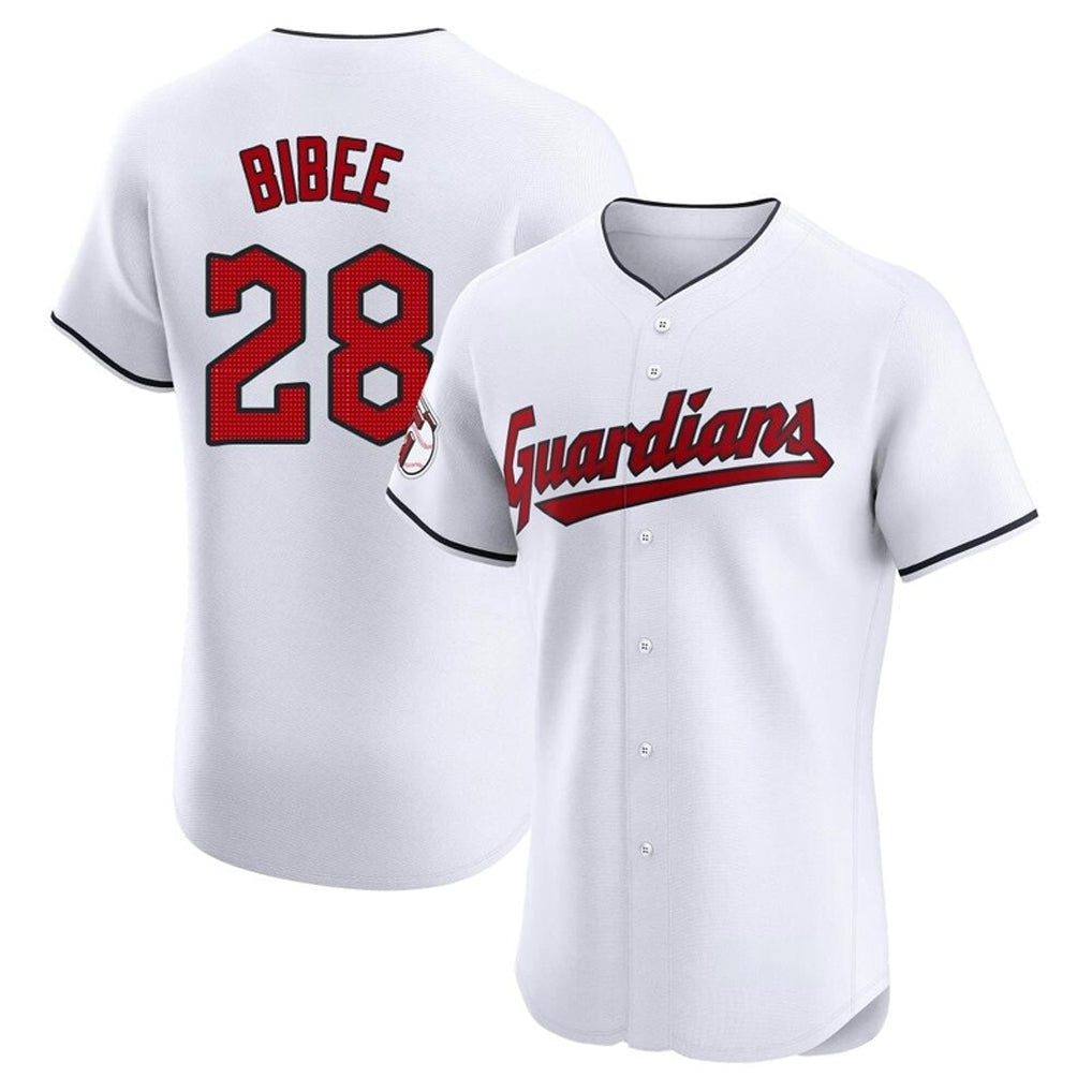Kooe C.Guardians #28 Tanner Bibee Player White Limited Elite Home Stitched Jerseys