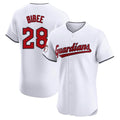 Kooe C.Guardians #28 Tanner Bibee Player White Limited Elite Home Stitched Jerseys