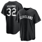 Kooe C.Guardians #32 Gavin Williams Player Black Home Game Stitched Jerseys