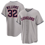 Kooe C.Guardians #32 Gavin Williams Player Gray Game Home Stitched Jerseys