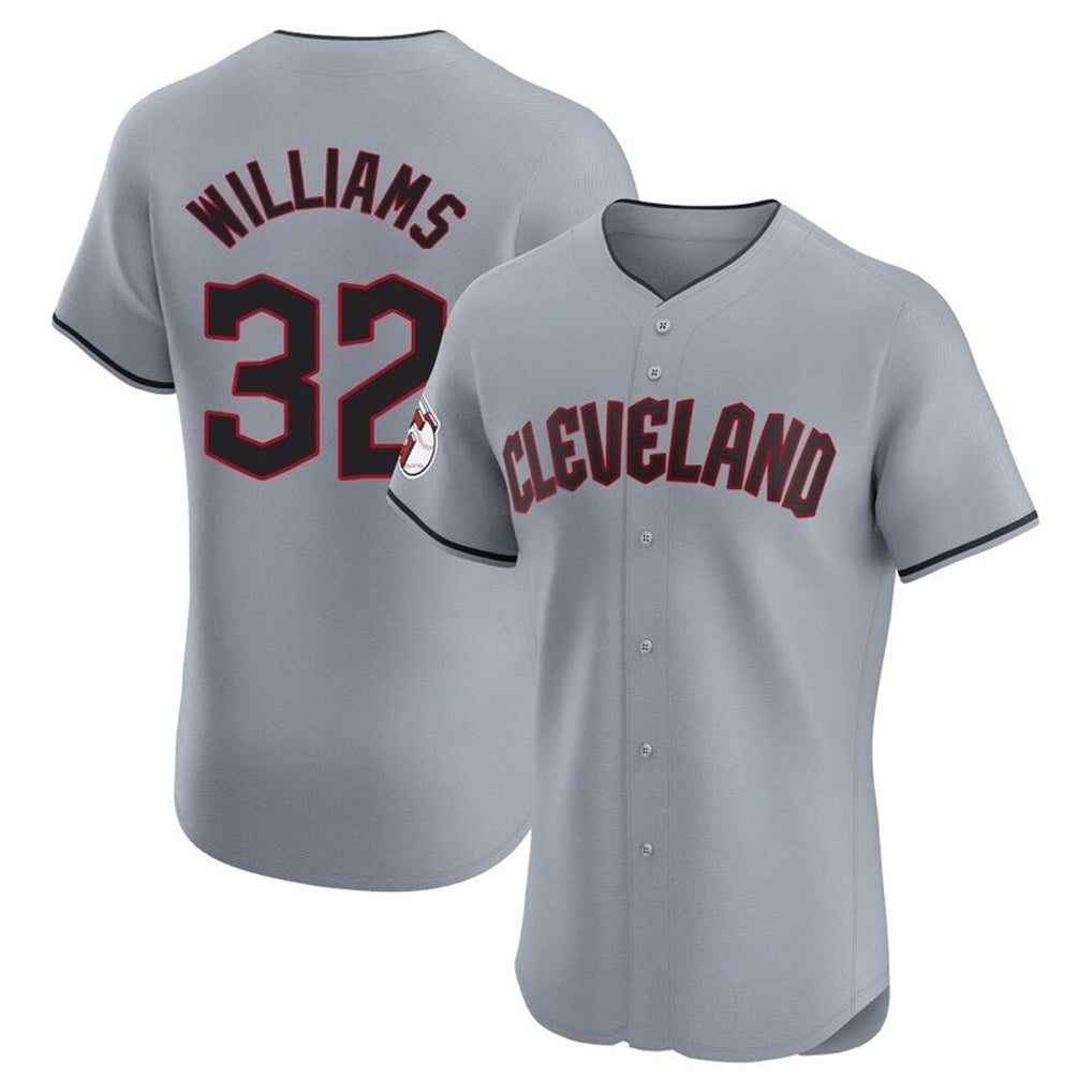 Kooe C.Guardians #32 Gavin Williams Player Gray Road Limited Elite Home Stitched Jerseys