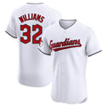 Kooe C.Guardians #32 Gavin Williams Player White Limited Elite Home Stitched Jerseys