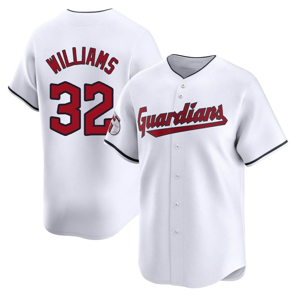 Kooe C.Guardians #32 Gavin Williams Player White Limited Home Stitched Jerseys