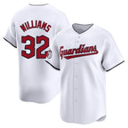 Kooe C.Guardians #32 Gavin Williams Player White Limited Home Stitched Jerseys