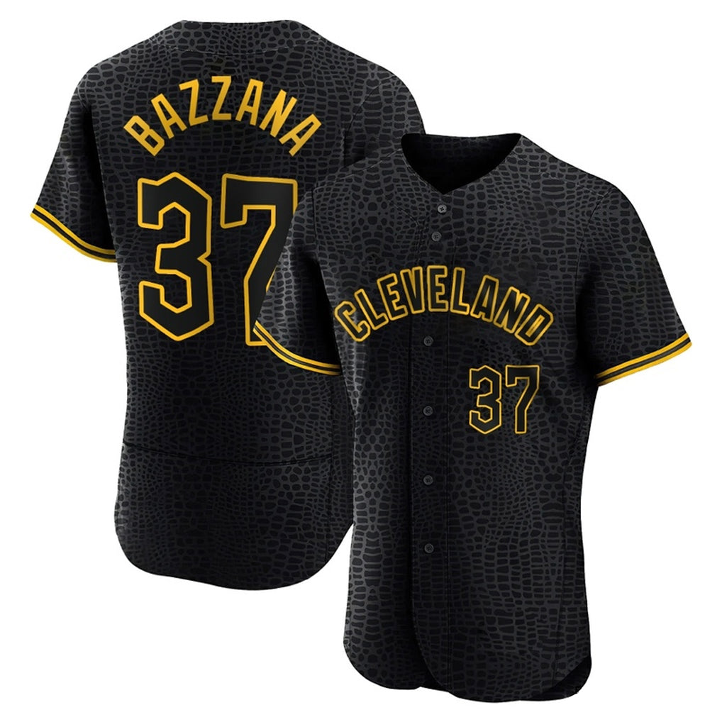 Kooe C.Guardians #37 Travis Bazzana Player Black Snake Skin City Limited Elite Home Stitched Jerseys