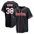 Kooe C.Guardians #38 Steven Kwan Player Black Fashion Out Home Game Stitched Jerseys