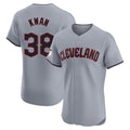 Kooe C.Guardians #38 Steven Kwan Player Gray Road Limited Elite Home Stitched Jerseys