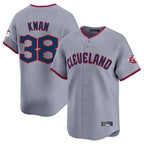 Kooe C.Guardians #38 Steven Kwan Player Gray Road Limited Home Game Stitched Jerseys
