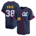 Kooe C.Guardians #38 Steven Kwan Player Navy American League All-Star Edition Limited Home Stitched Jerseys