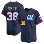 Kooe C.Guardians #38 Steven Kwan Player Navy American League All-Star Edition Limited Home Stitched Jerseys