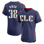 Kooe C.Guardians #38 Steven Kwan Player Navy City Connect Limited Elite Home Stitched Jerseys