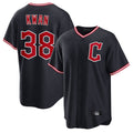 Kooe C.Guardians #38 Steven Kwan Player Navy Home Game Stitched Jerseys