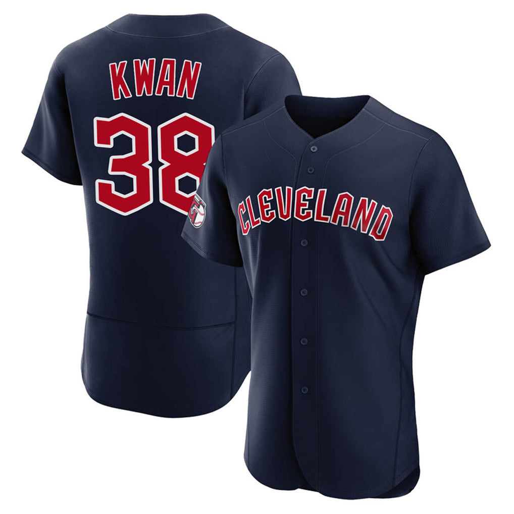 Kooe C.Guardians #38 Steven Kwan Player Navy Limited Elite Home Stitched Jerseys