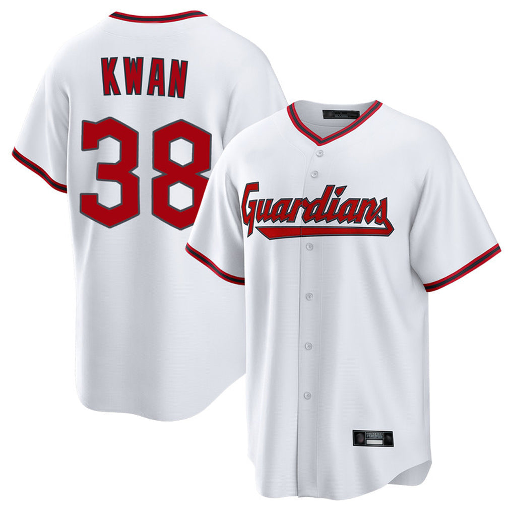 Kooe C.Guardians #38 Steven Kwan Player White Game Home Stitched Jerseys