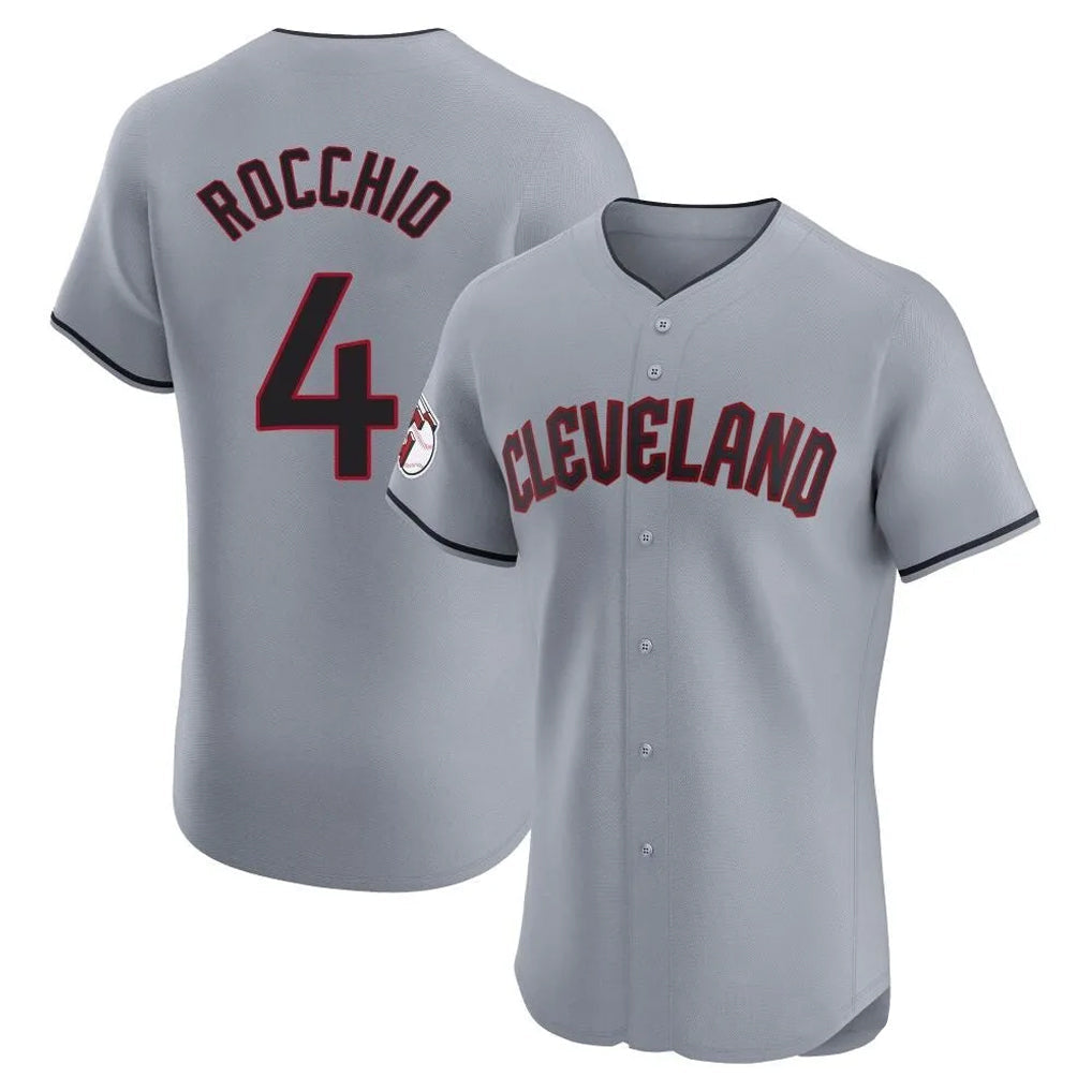 Kooe C.Guardians #4 Brayan Rocchio Player Gray Road Limited Elite Home Stitched Jerseys