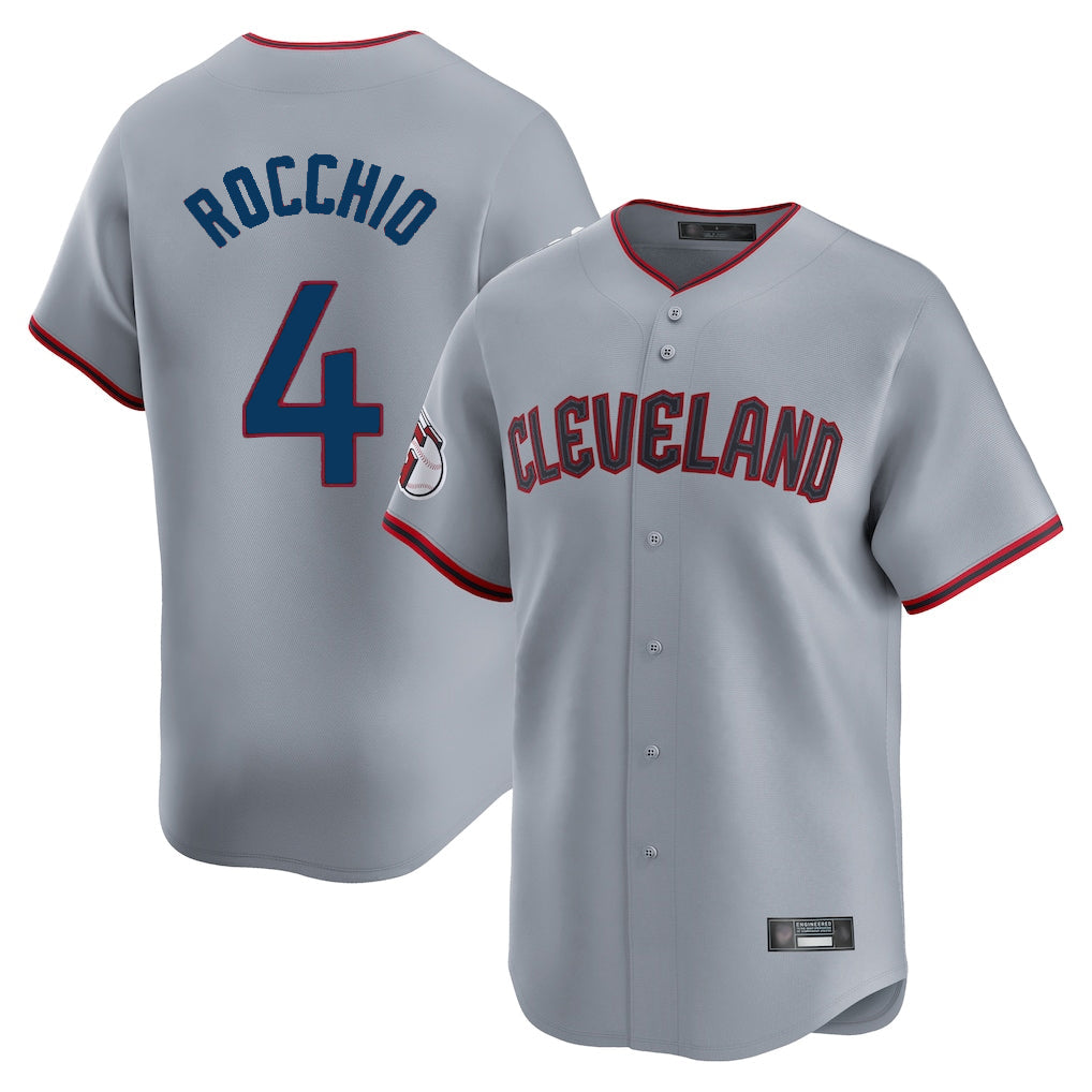Kooe C.Guardians #4 Brayan Rocchio Player Gray Road Limited Home Game Stitched Jerseys