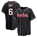 Kooe C.Guardians #6 David Fry Player Black Fashion Out Home Game Stitched Jerseys
