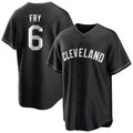 Kooe C.Guardians #6 David Fry Player Black Home Game Stitched Jerseys