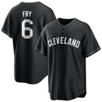 Kooe C.Guardians #6 David Fry Player Black Home Game Stitched Jerseys