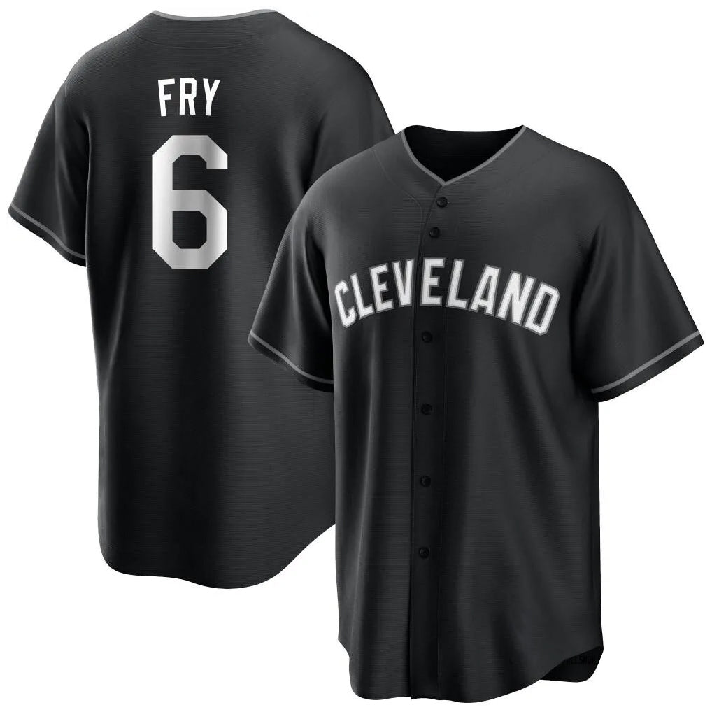 Kooe C.Guardians #6 David Fry Player Black Home Game Stitched Jerseys