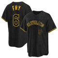 Kooe C.Guardians #6 David Fry Player Black Snake Skin City Home Game Stitched Jerseys