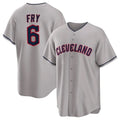 Kooe C.Guardians #6 David Fry Player Gray Game Home Stitched Jerseys
