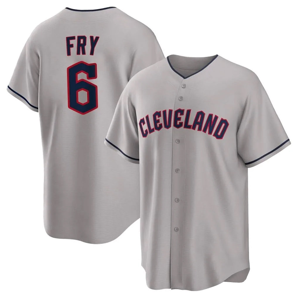 Kooe C.Guardians #6 David Fry Player Gray Game Home Stitched Jerseys