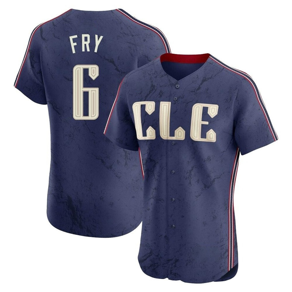 Kooe C.Guardians #6 David Fry Player Navy City Connect Limited Elite Home Stitched Jerseys