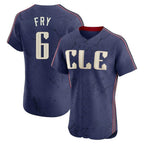 Kooe C.Guardians #6 David Fry Player Navy City Connect Limited Elite Home Stitched Jerseys