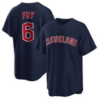 Kooe C.Guardians #6 David Fry Player Navy Game Home Stitched Jerseys