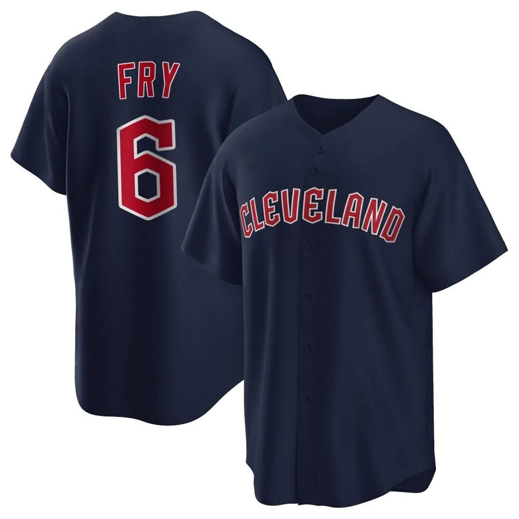 Kooe C.Guardians #6 David Fry Player Navy Game Home Stitched Jerseys