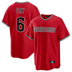 Kooe C.Guardians #6 David Fry Player Red Home Game Stitched Jerseys