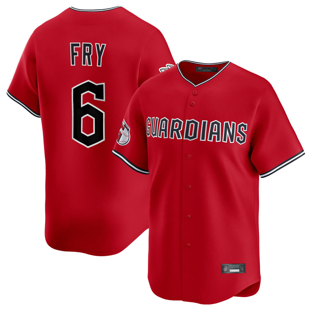 Kooe C.Guardians #6 David Fry Player Red Limited Home Stitched Jerseys