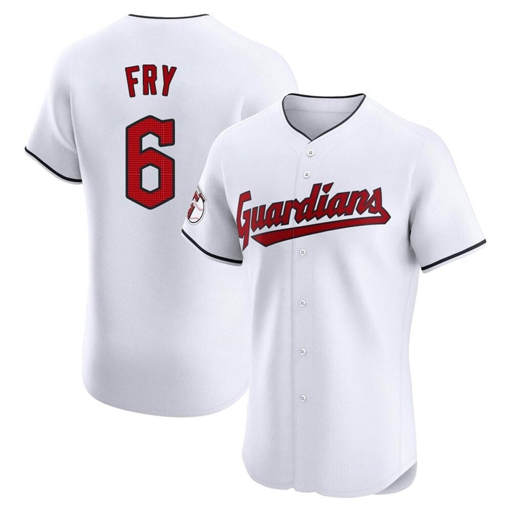 Kooe C.Guardians #6 David Fry Player White Limited Elite Home Stitched Jerseys