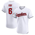 Kooe C.Guardians #6 David Fry Player White Limited Elite Home Stitched Jerseys