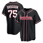 Kooe C.Guardians #75 Connor Brogdon Player Black Fashion Out Home Game Stitched Jerseys