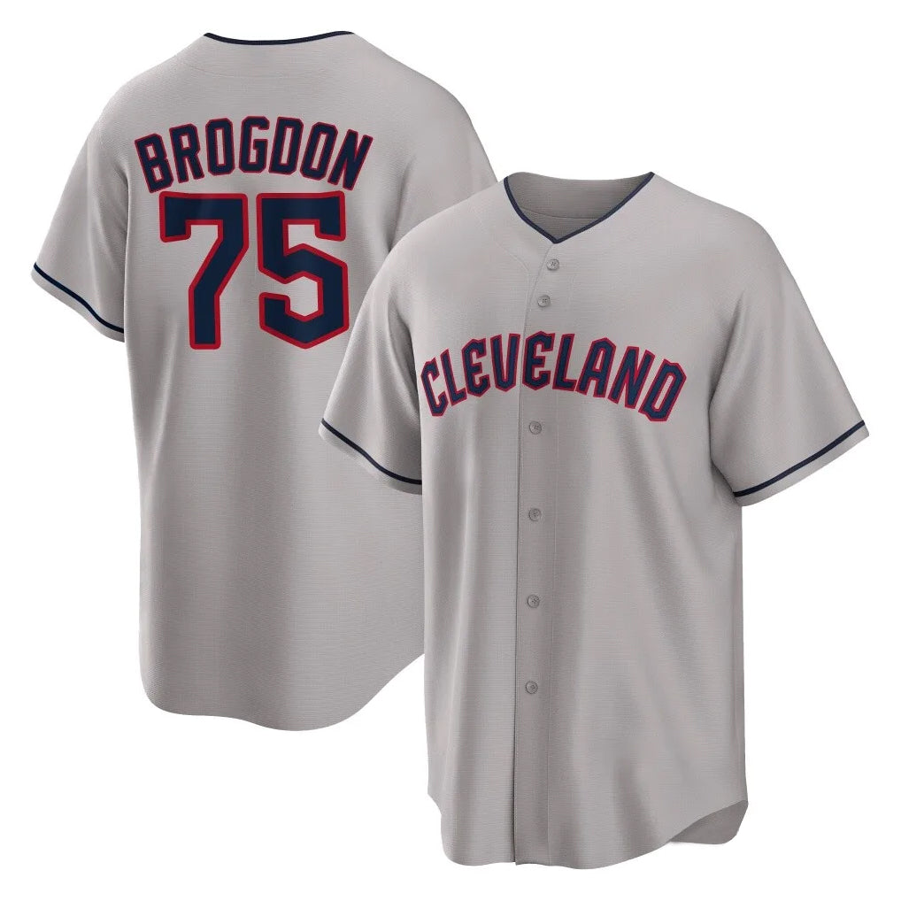 Kooe C.Guardians #75 Connor Brogdon Player Gray Game Home Stitched Jerseys