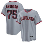 Kooe C.Guardians #75 Connor Brogdon Player Gray Home Game Stitched Jerseys