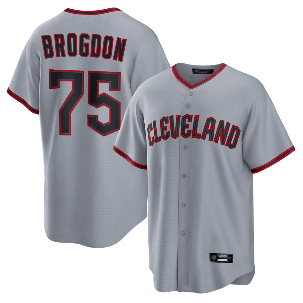 Kooe C.Guardians #75 Connor Brogdon Player Gray Home Game Stitched Jerseys